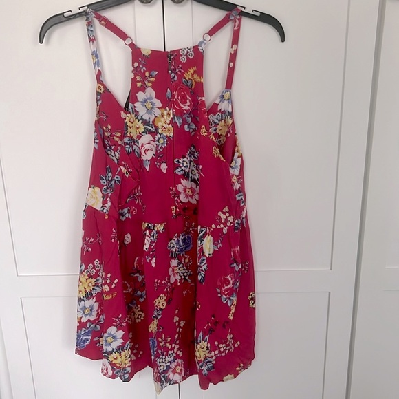 TORRID Women’s Tank Floral Challis Babydoll Cami Pink Size 00 or M/L NWT - Picture 5 of 6